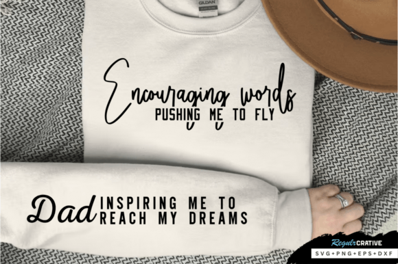 Download Encouraging Words Sleeve SVG - Premium Resources