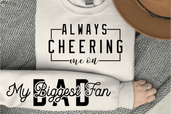 Download Always Cheering Me on Sleeve SVG - Premium Resources