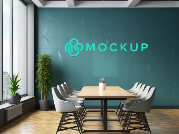 Download Wall Logo Mockup in the Office Business - Wall logo Collection