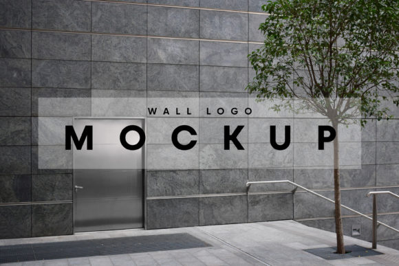 Download Wall Logo Mockup - Wall logo Collection