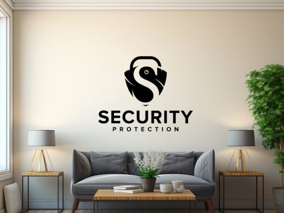 Download Wall Logo Mockup in the Wooden Room - Wall logo Collection